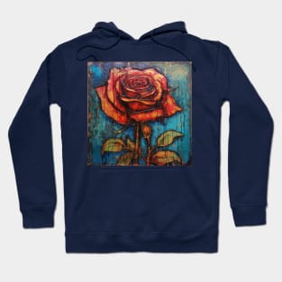 Art Brut Orange Rose Hoodie